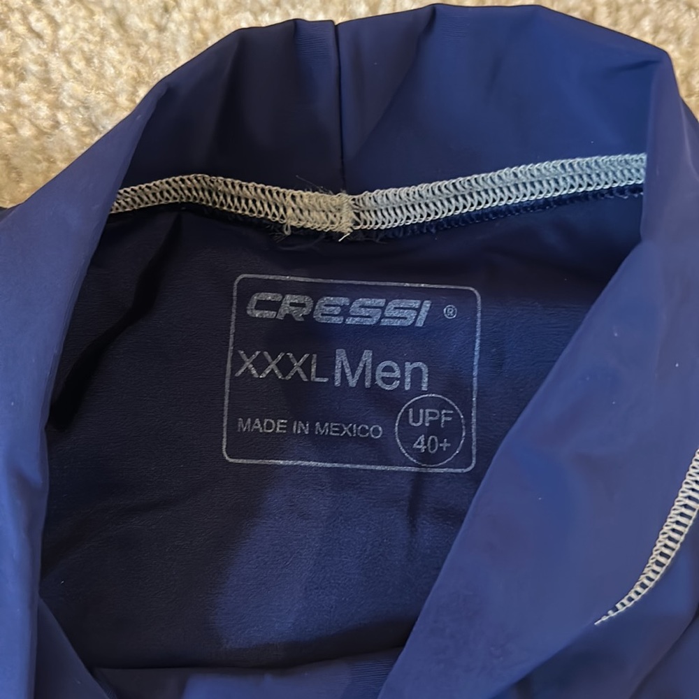 Blue Swim Shirt / Rash Guard - Picture 2 of 3